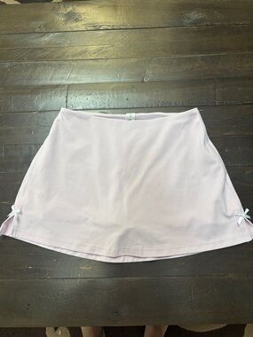 lululemon athletica Light Pink Mini Skirt with Side Bows